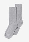 2-Pack Open Weave Extra Wide Socks, HEATHER GREY, hi-res image number null