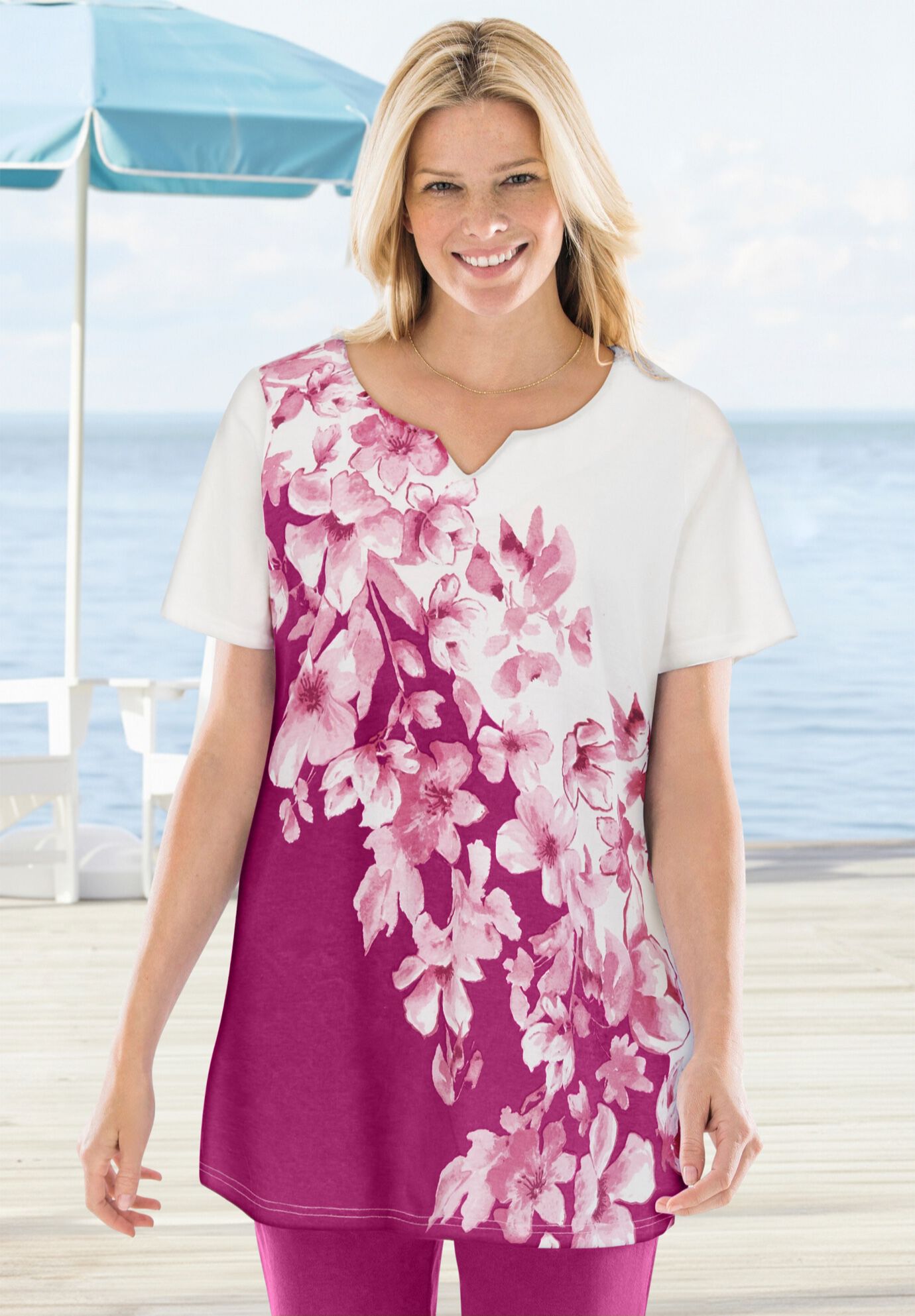 7-Day Notch-Neck Tunic