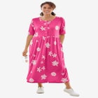 Stamped Empire Waist Dress image number 1
