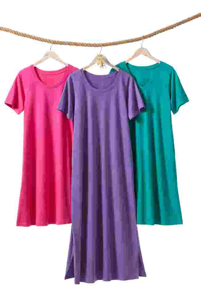 Perfect Short-Sleeve Scoopneck Maxi Tee Dress image number 7