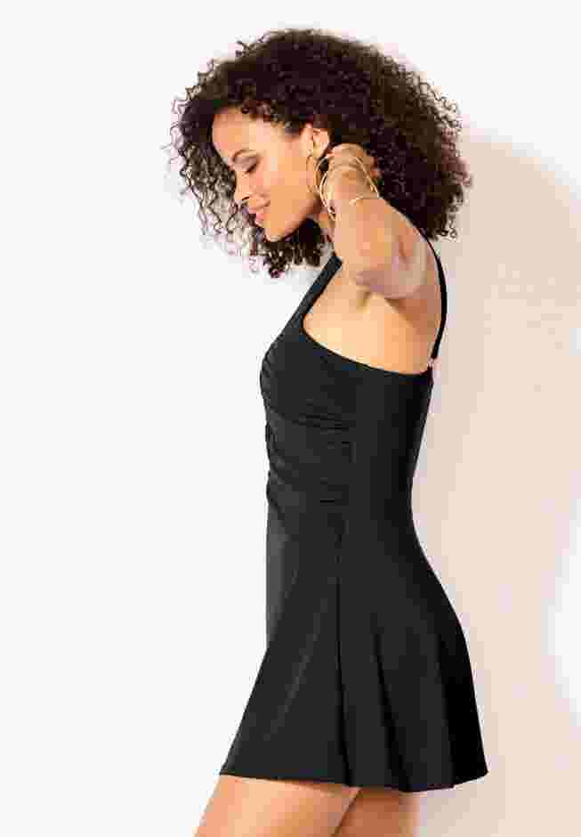 High Neck Wrap Swimdress image number 2