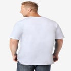 Shrink-Less Lightweight Longer-Length V-neck T-shirt image number 1