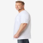 Shrink-Less Lightweight Longer-Length V-neck T-shirt image number 2
