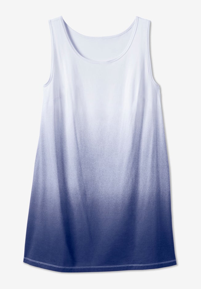 Longer-Length Dip-Dye Sleeveless Tunic image number 4
