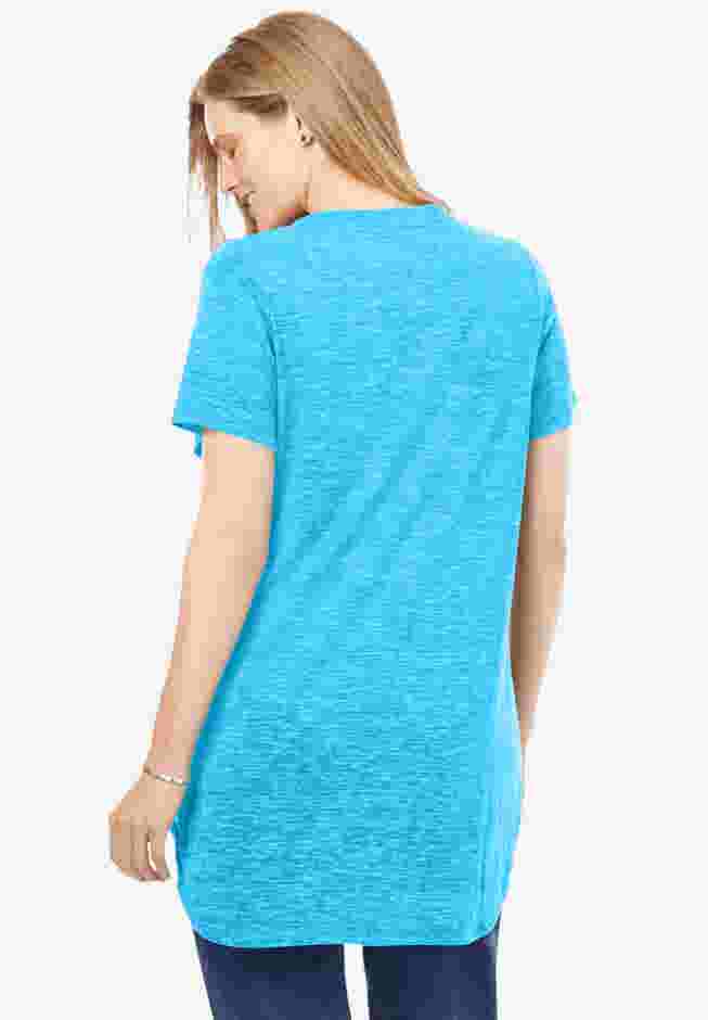 Marled V-Neck Tunic image number 1