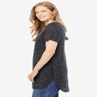 Marled V-Neck Tunic image number null