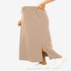 Sport Knit Side-Slit Skirt image number null