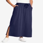 Sport Knit Side-Slit Skirt image number null