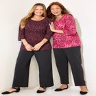 Suprema&reg; 3/4 Sleeve V-Neck Tee image number null