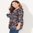 Suprema&reg; 3/4 Sleeve V-Neck Tee image number null