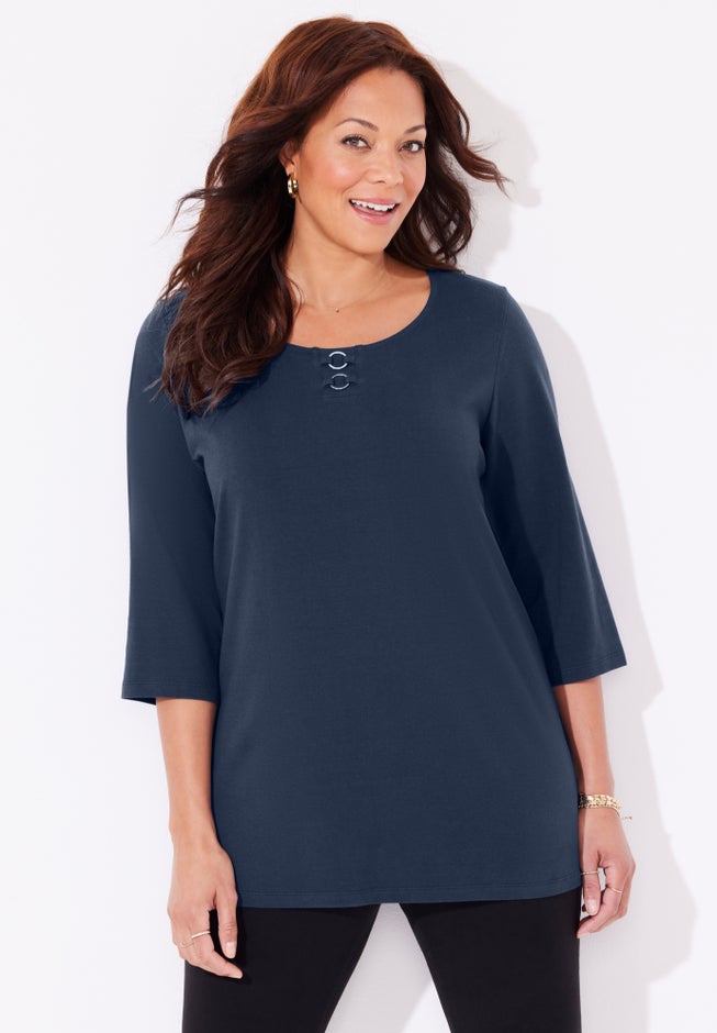 Suprema® Studio Double-Ring Tee image number 1