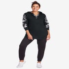 Embroidered Hoodie Sweatshirt image number null