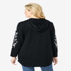 Embroidered Hoodie Sweatshirt image number null