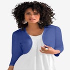 Bolero Cardigan with Three Quarter Sleeves image number null