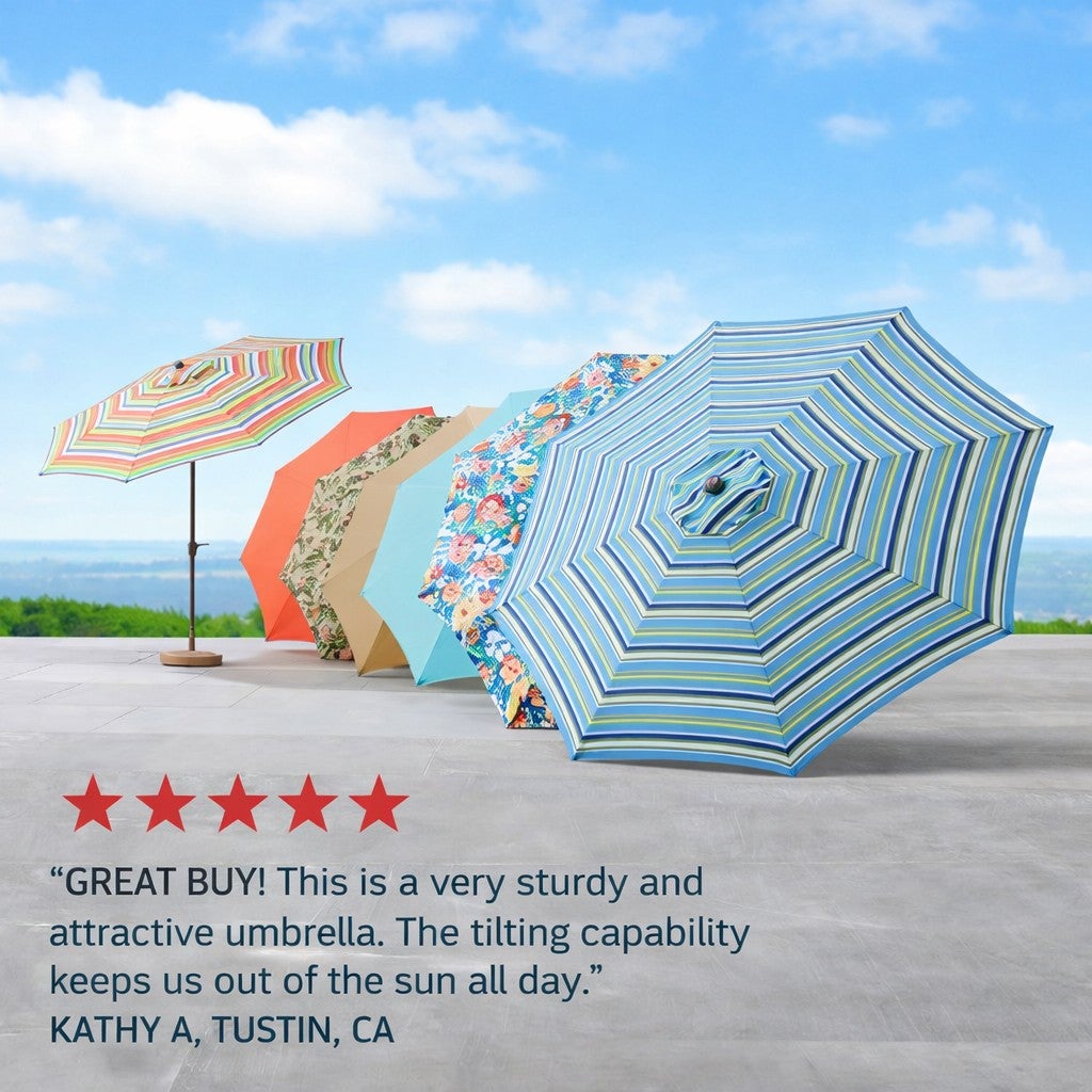 9 Ft. Tilt-and-Crank Umbrella image number 4