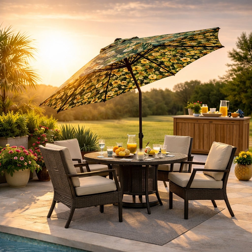 9 Ft. Tilt-and-Crank Umbrella image number 7