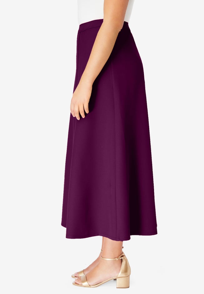 Plus Size Bend Over&reg; A Line Skirt image number 2