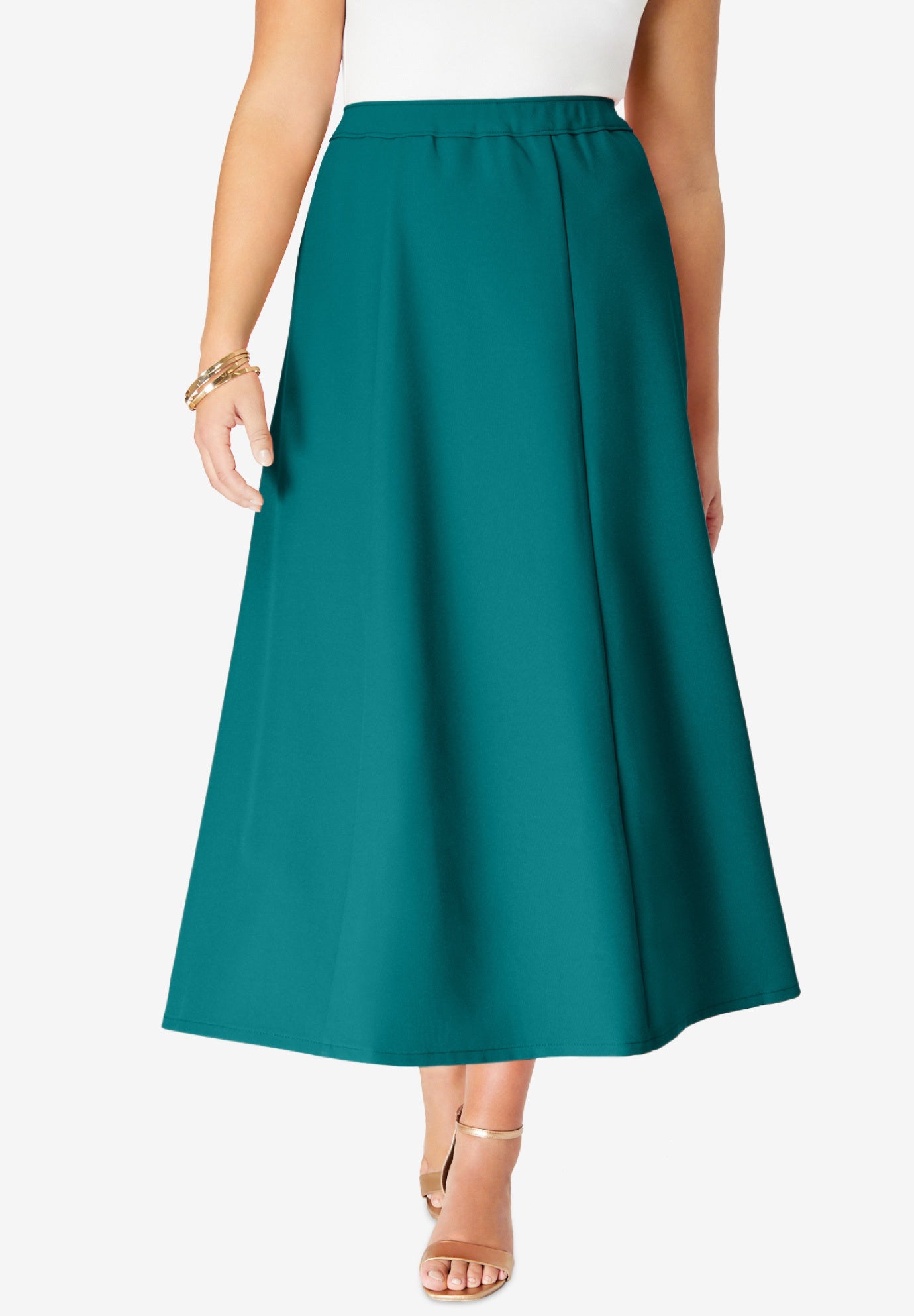 Plus Size Bend Over&reg; A Line Skirt image number 0