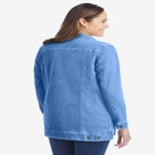 Long Stretch Denim Jean Jacket image number null