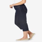 Stretch Built-in Slimming Panel Capri Jeans image number null