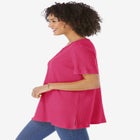 Split-Neck Henley Thermal Tee image number null