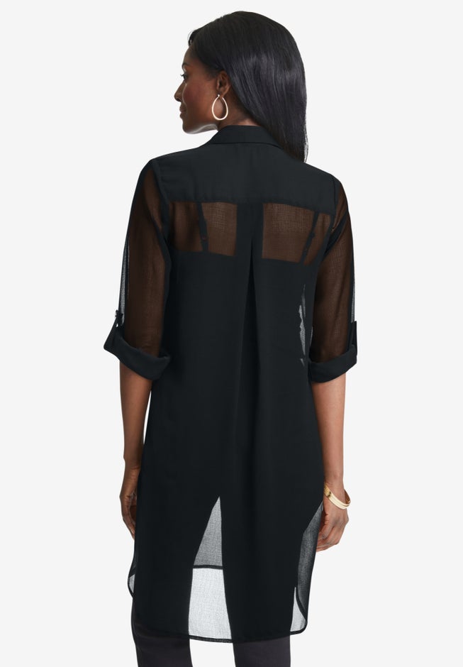 Sheer Georgette Mega Tunic image number 1