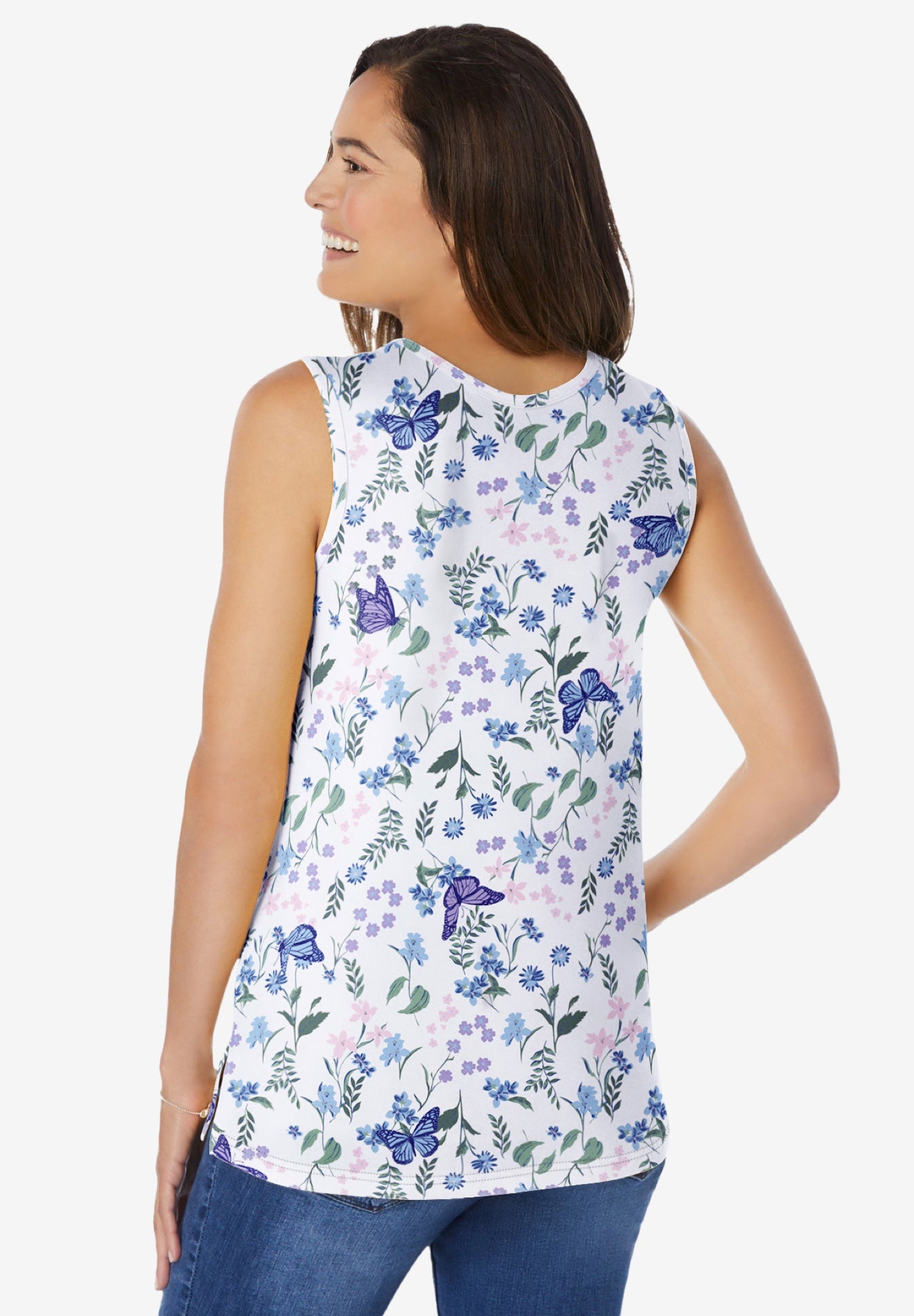 Perfect Printed Scoopneck Tank image number 1