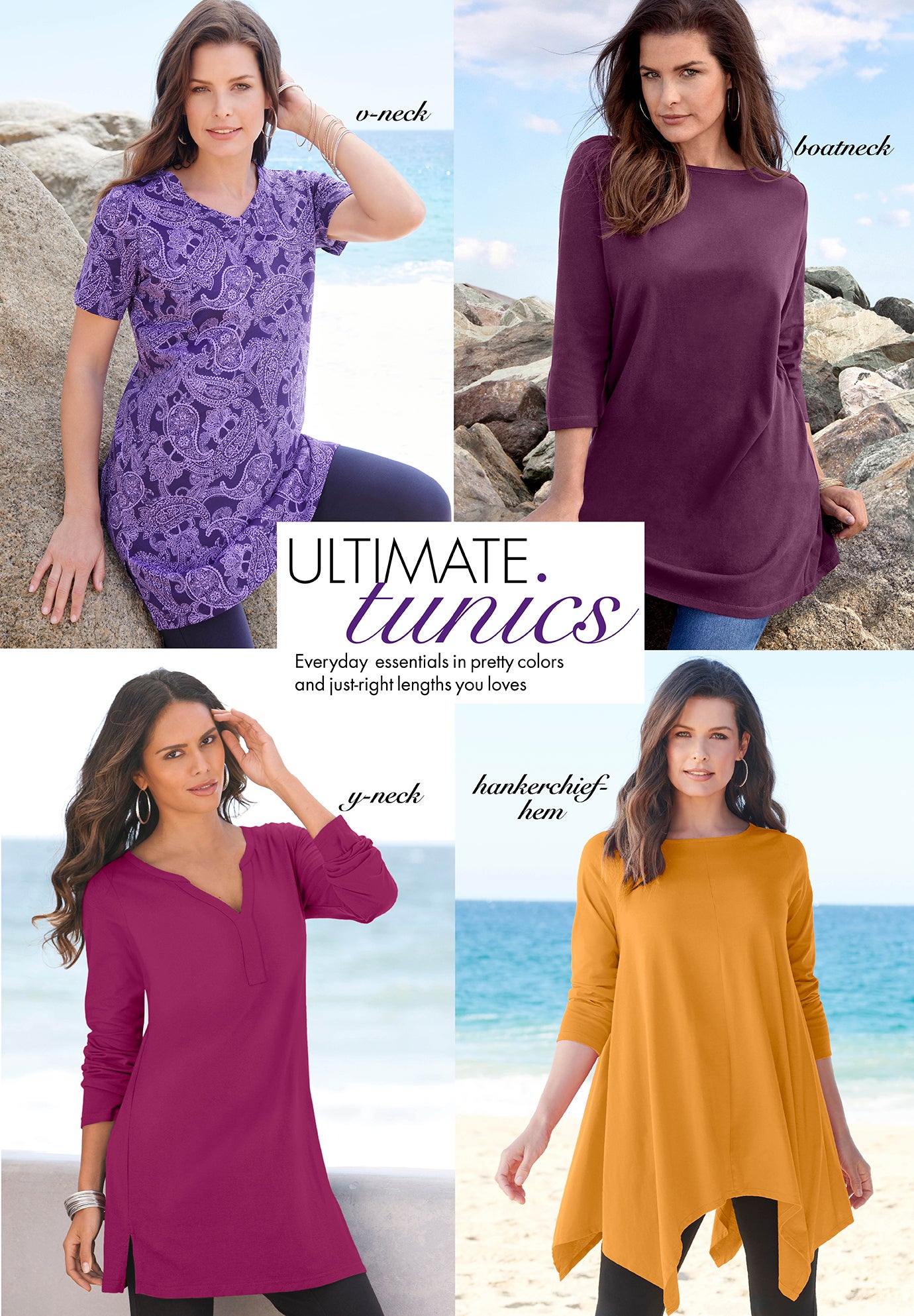 Plus Size Cotton Ultimate Scoopneck Swing Tunic image number 8