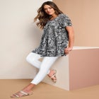 Plus Size Cotton Ultimate Scoopneck Swing Tunic image number null