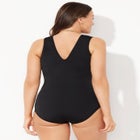 Surplice Sarong Front One Piece Swimsuit image number null