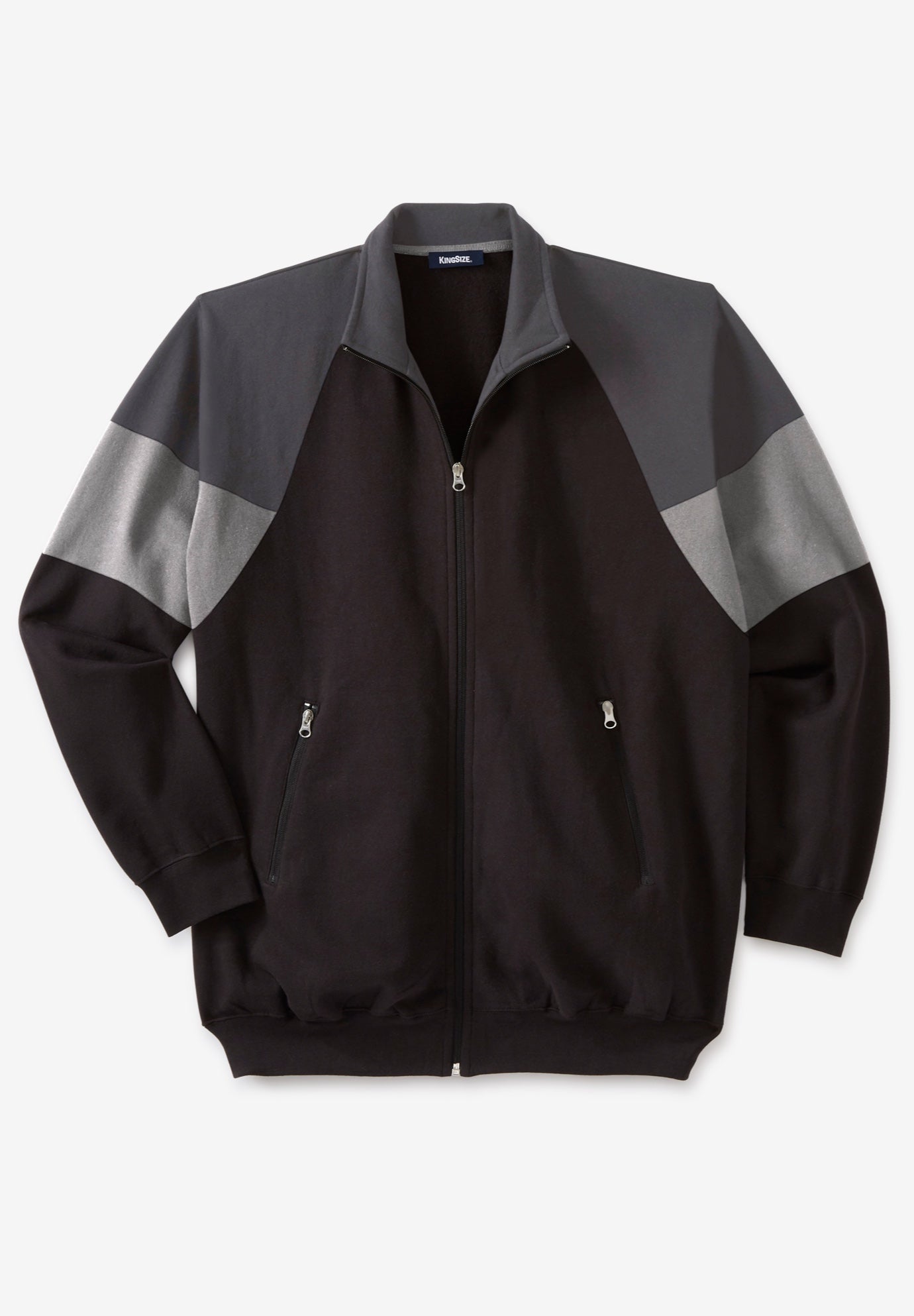 KS Sport&trade; Wicking Color Block Full Zip Track Jacket image number 1