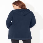 Cloud Knit French Terry Zip-Front Hoodie image number null