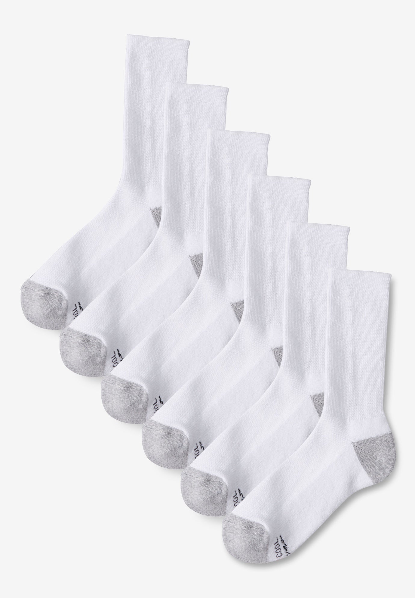 Hanes® X-Temp® Crew-Length Socks 6-Pack image number 0