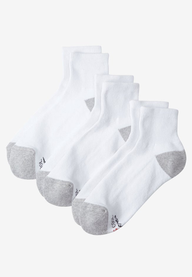 Hanes® X-Temp® 1/4 Ankle Socks 6-Pack image number 0