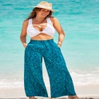 Pack & Go Wrinkle-Resistant Cover Up Wide Leg Pant image number null