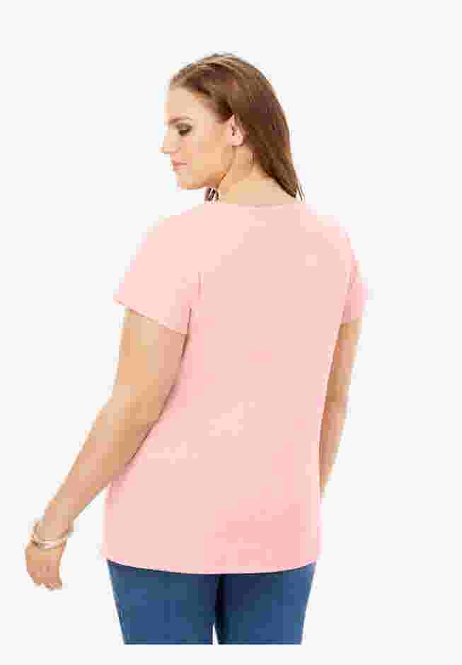 Plus Size Cotton Ultimate Flutter Sleeve Sweetheart Tee image number 1