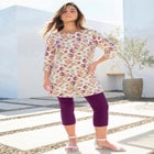 Plus Size Cotton Ultimate Boatneck Tunic with Side Slits image number null