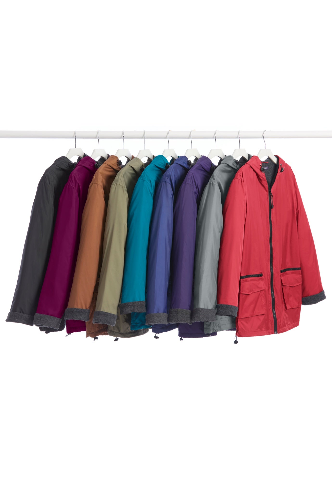 Plus Size Hooded Nylon Jacket image number 9