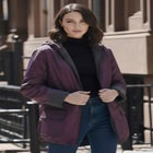 Plus Size Hooded Nylon Jacket image number null