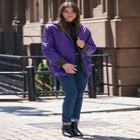 Plus Size Hooded Nylon Jacket image number null