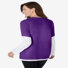 Layered-Look Crewneck Tee image number null