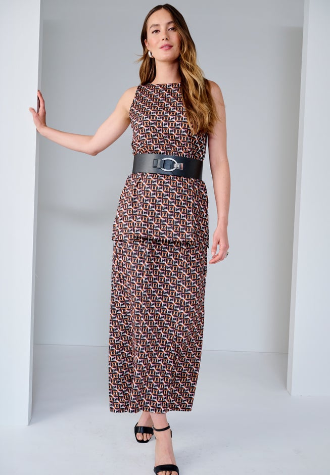 Stretch Knit Tunic Tank image number 1