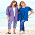 Side-Pocket Essential Capri Legging image number 6