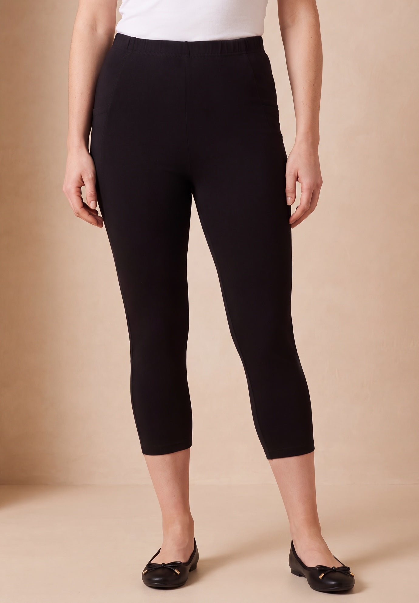 Side-Pocket Essential Capri Legging image number 0