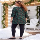 Easy Fit 3/4-Sleeve V-Neck Tunic image number 1