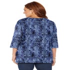 Easy Fit 3/4-Sleeve V-Neck Tunic image number null