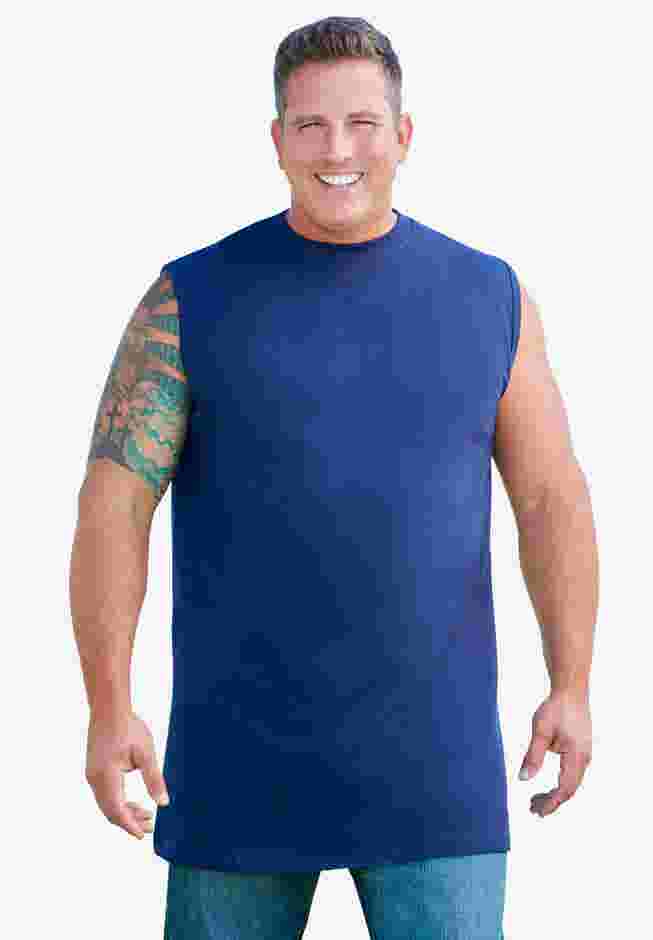 Longer-Length Heavyweight Muscle Tee image number 2