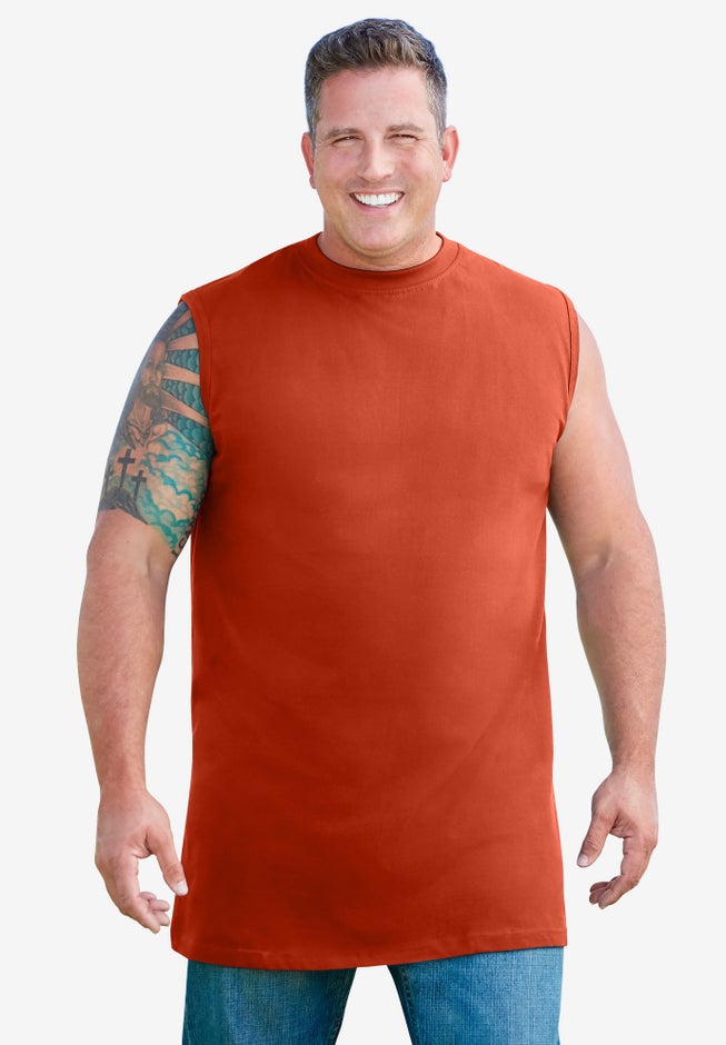 Longer-Length Heavyweight Muscle Tee image number 1