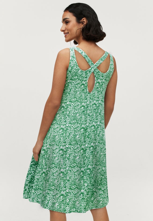 Crossover Back Tank Dress image number 1