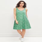 Crossover Back Tank Dress image number null